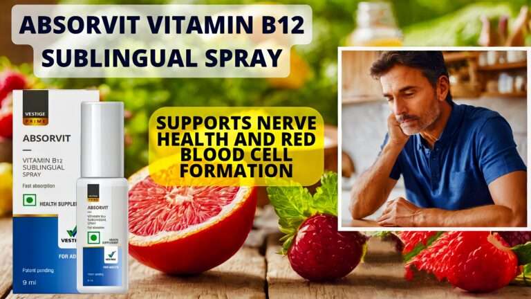 Vestige Absorbit Vitamin B12 Sublingual Spray: वेस्टीज बी12 स्प्रे आपके पेट को छोड़कर सीधे आपके मस्तिष्क और B12 की जरूरत वाले अंग तक जाता है।